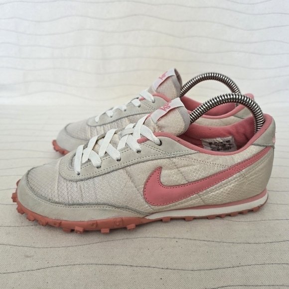 VTG Nike Womens Waffle Racer 2 II Pink Cream Shoes Sneakers 303919-281 Size 7 - Picture 2 of 12